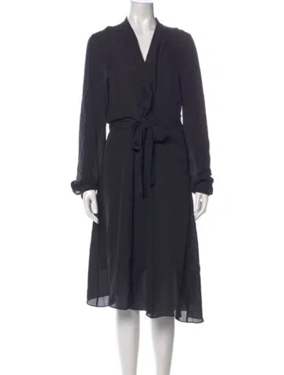 Pre-owned Kobi Halperin Silk Long Dress In Black