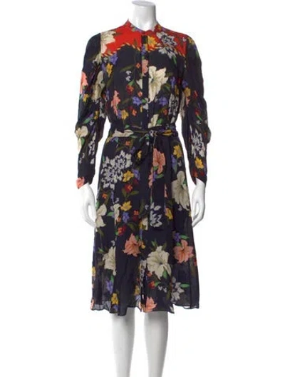 Pre-owned Kobi Halperin Silk Midi Length Dress In Multi