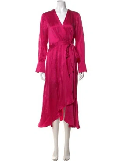 Pre-owned Kobi Halperin Silk Midi Length Dress W/ Tags In Pink