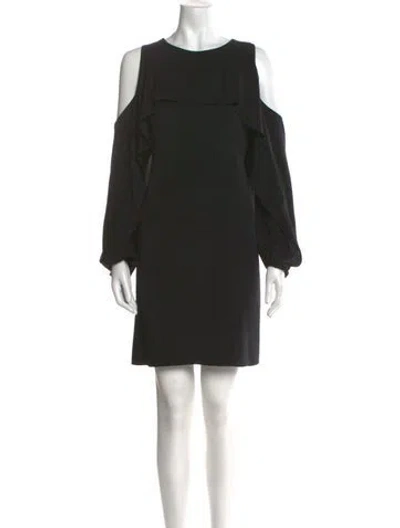 Pre-owned Kobi Halperin Silk Mini Dress In Black