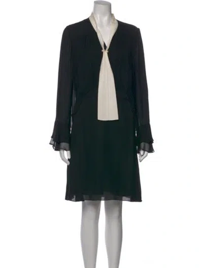 Pre-owned Kobi Halperin Silk Mini Dress In Black