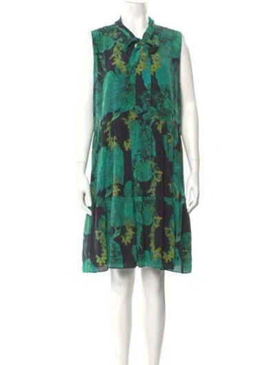 Pre-owned Kobi Halperin Silk Mini Dress In Blue