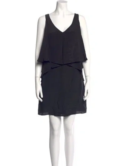 Pre-owned Kobi Halperin Silk Mini Dress In Blue