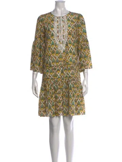 Pre-owned Kobi Halperin Silk Mini Dress In Multicolor