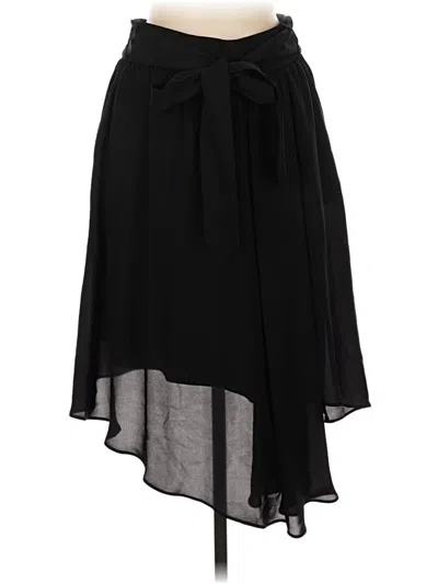 Pre-owned Kobi Halperin Silk Skirt In Black