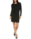 Kobi Halperin Sloane Ruched Rhinestone Mini Dress In Black