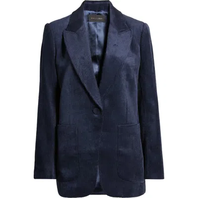 Kobi Halperin Soft Corduroy Blazer In Navy