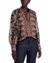 Kobi Halperin Solace Print Button-up Shirt In Brown