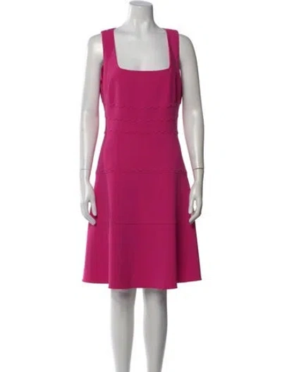 Pre-owned Kobi Halperin Square Neckline Knee-length Dress W/ Tags In Pink