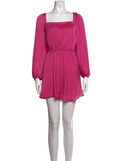 Pre-owned Kobi Halperin Square Neckline Mini Dress W/ Tags In Pink