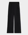 Kobi Halperin Steven Pleated Wide-leg Pants In Black