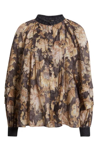 KOBI HALPERIN KOBI HALPERIN STEVIE RAGLAN SLEEVE COTTON BUTTON-UP SHIRT