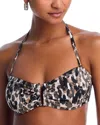 Kobi Halperin Stormi Bikini Top In Black Multi