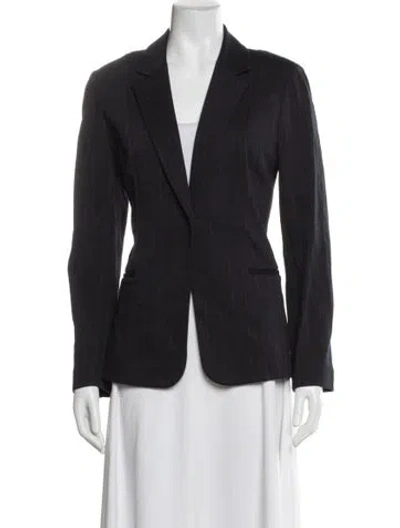 Pre-owned Kobi Halperin Striped Blazer W/ Tags In Blue