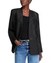 Kobi Halperin Sydney Embroidered Collarless Jacket In Black