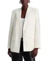 Kobi Halperin Sydney Embroidered Collarless Jacket In Ivory