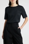 Kobi Halperin Sylvie Chain-trim Crewneck Blouse In Black