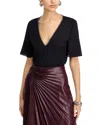 Kobi Halperin Sylvie Stretch Silk Blouse In Black