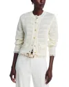 Kobi Halperin Taza Pointelle-knit Fringed Sweater In Ivory