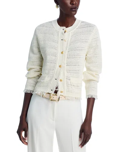 KOBI HALPERIN TAZA CREWNECK CARDIGAN SWEATER
