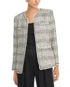 Kobi Halperin Tweed Jacket In Ivory Multi