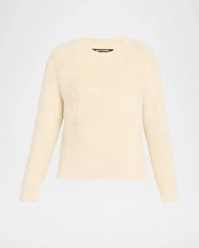 Kobi Halperin Thomas Fuzzy Crewneck Sweater In Neutral