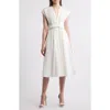 Kobi Halperin Miranda Pintuck Tiered Linen-silk Midi Dress In White