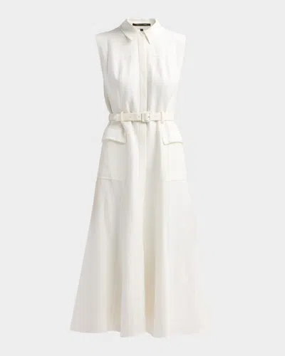 Kobi Halperin Tomi Belted Midi Shirtdress In Multi