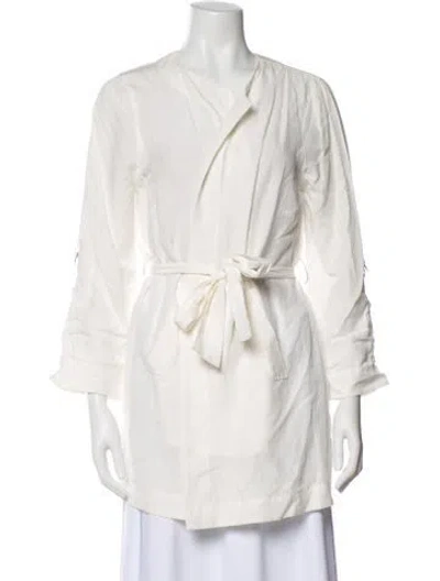 Pre-owned Kobi Halperin Trench Coat In White