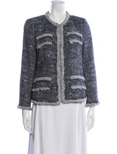 Pre-owned Kobi Halperin Tweed Pattern Blazer In Multi