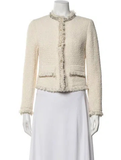 Pre-owned Kobi Halperin Tweed Pattern Jacket In Neutrals