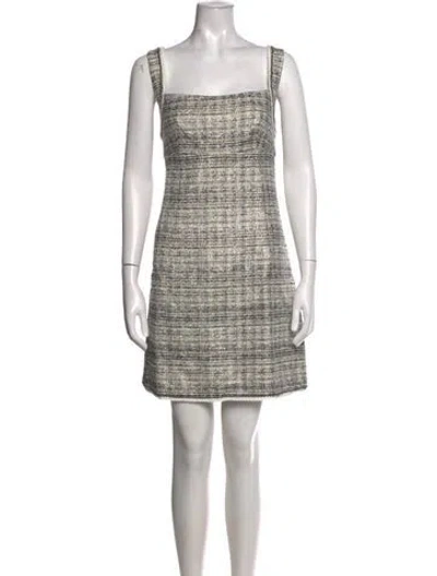 Pre-owned Kobi Halperin Tweed Pattern Mini Dress In Multicolor