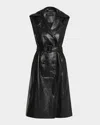 Kobi Halperin Val Double-breasted Midi Coat Dress In Black