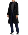 Kobi Halperin Valentine Hooded Coat In Black