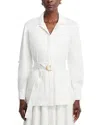 Kobi Halperin Veda Belted Cotton Jacket In White