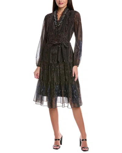 Kobi Halperin Verana Printed Dress In Black