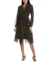 Kobi Halperin Verana Printed Dress In Black
