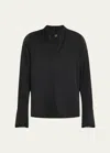 Kobi Halperin Verily Braided-trim Silk Blouse In Black