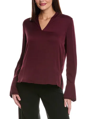 Kobi Halperin Verlily Silk-blend Blouse In Red