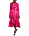 Kobi Halperin Victoria Silk Midi Dress In Pink