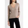 Kobi Halperin Vinny V-neck Sweater In Brown