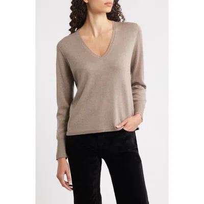 Kobi Halperin Vinny V-neck Sweater In Brown