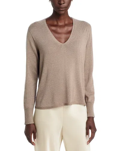 Kobi Halperin Vinny V Neck Sweater In Neutral