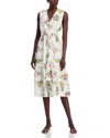 Kobi Halperin Violet Tiered Floral-print Midi Dress
