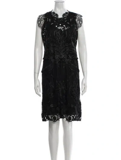 Pre-owned Kobi Halperin V-neck Knee-length Dress In Blue