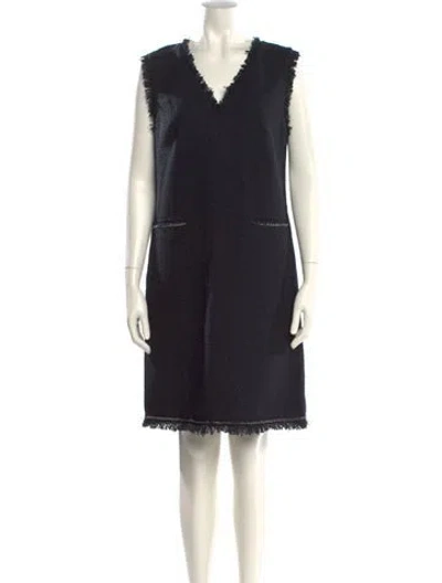 Pre-owned Kobi Halperin V-neck Knee-length Dress W/ Tags In Black