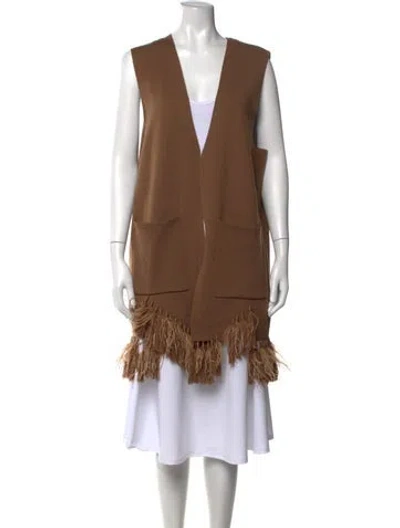 Pre-owned Kobi Halperin V-neck Sweater In Brown