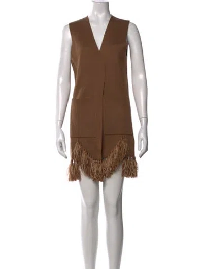 Pre-owned Kobi Halperin V-neck Sweater In Brown