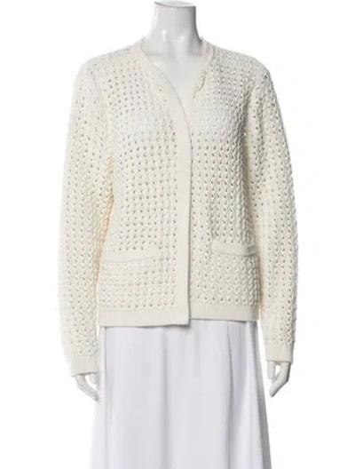 Pre-owned Kobi Halperin V-neck Sweater In Neutrals