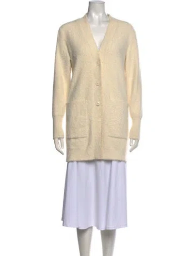 Pre-owned Kobi Halperin V-neck Sweater In White